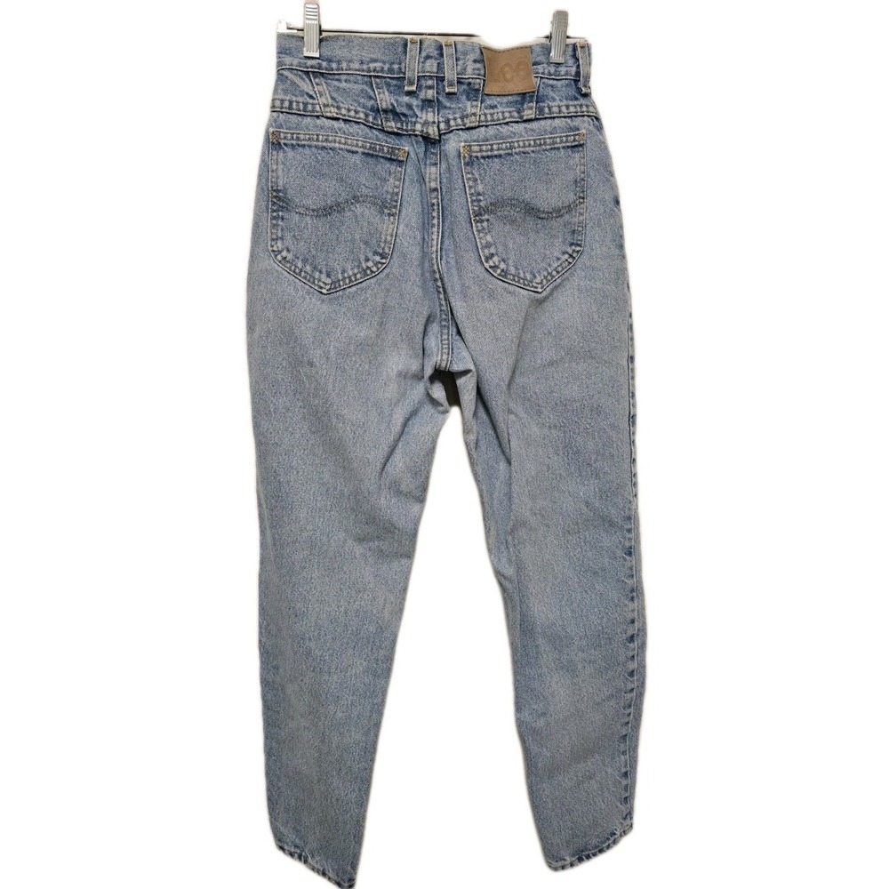 Vintage Lee Jeans Womens 10/ 26x29 Blue Denim‎ Tapered High Rise Light Wash USA